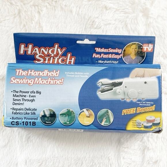 NWOT Handy Stitch Handheld Sewing Machine CS-101B – Portable & Easy to Use - Picture 2 of 5
